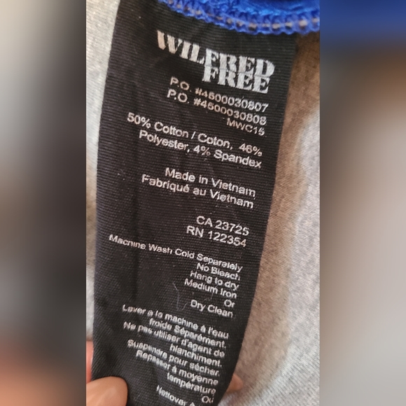 Wilfred Free Scuba Royal Blue Fit and Flare Dress - Picture 4 of 4